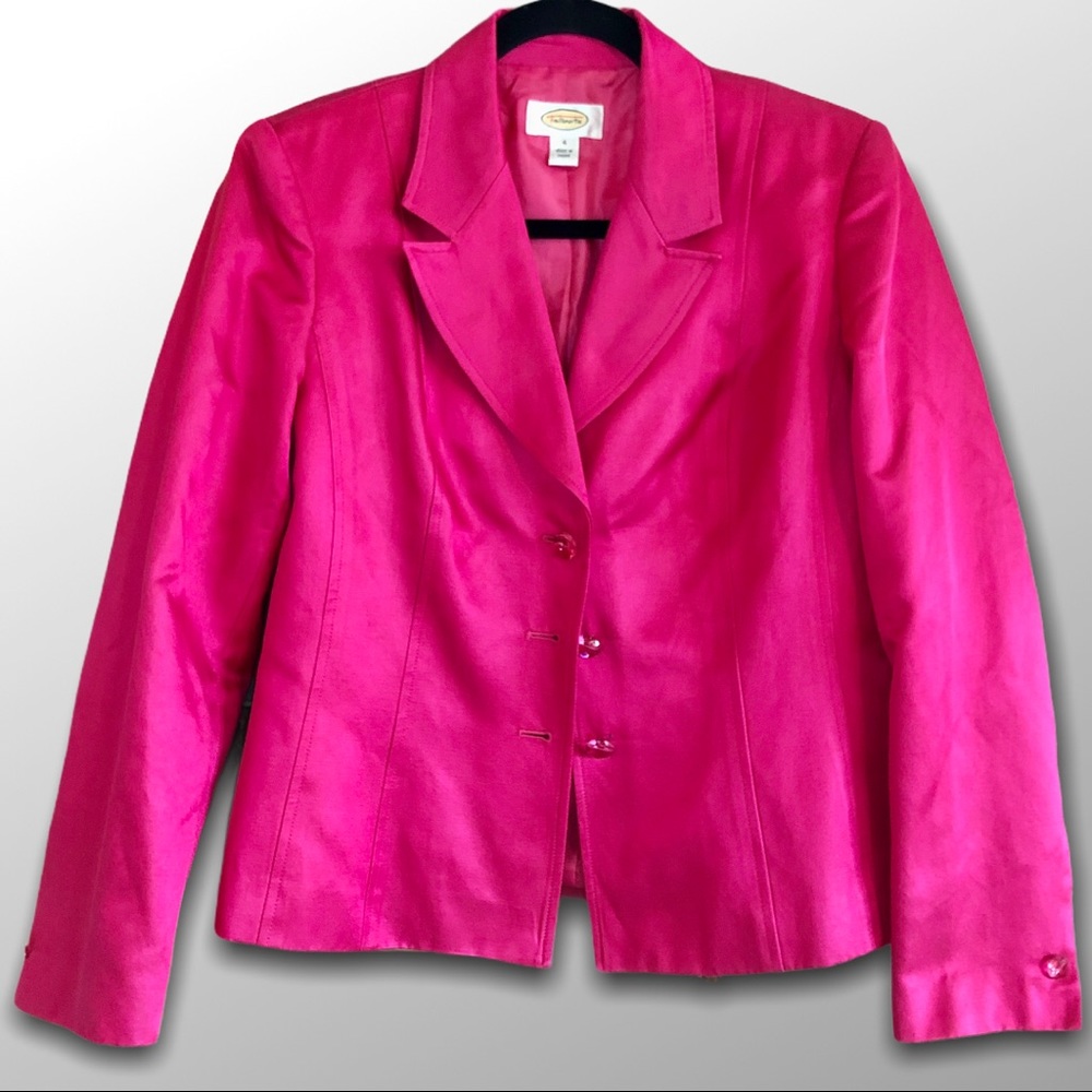 TALBOTS | Hot Pink Silk Blazer